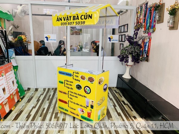 xe gấp gọn bán đồ ăn vặt tphcm