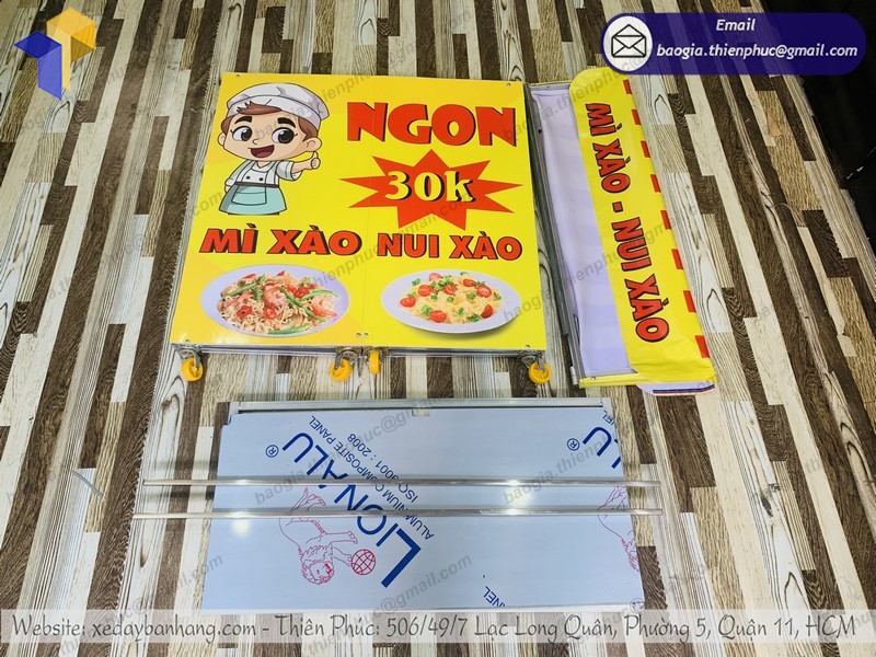 xe bán đồ ăn xếp gọn tphcm