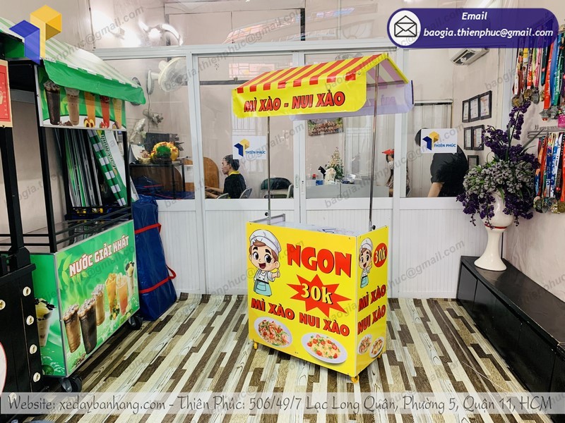 xe bán đồ ăn xếp gọn uy tín