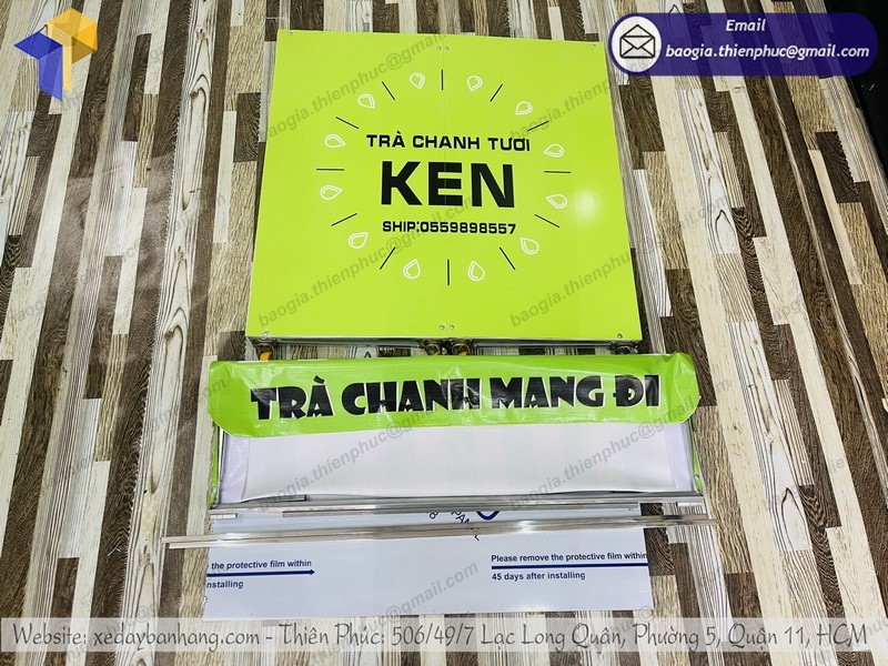 xe xếp bán trà trái chanh uy tín