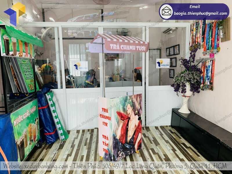 xe xếp gọn bán trà chanh rẻ