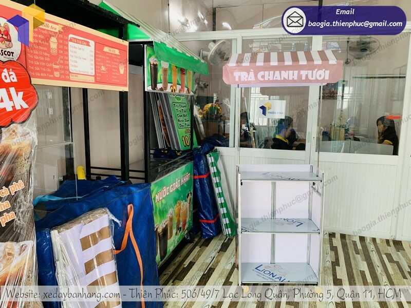 xe xếp gọn bán trà chanh