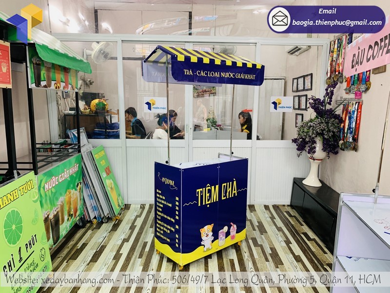 xe lắp ráp bán trà sữa đẹp