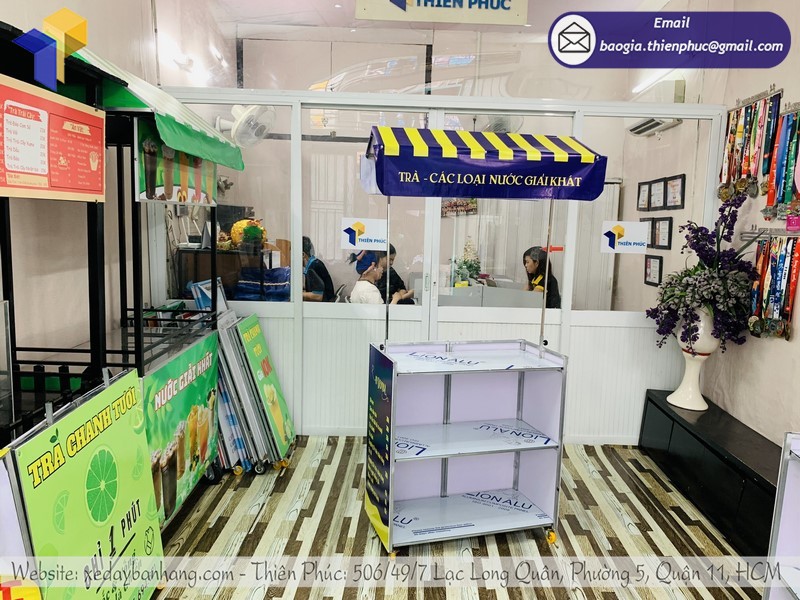 xe lắp ráp bán trà sữa rẻ