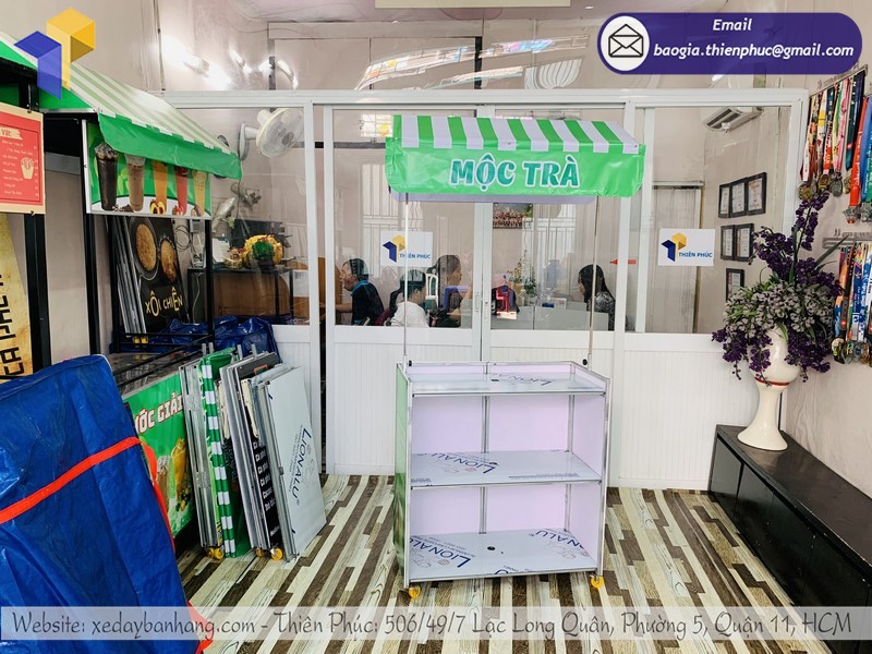 xe xếp bán trà chanh rẻ