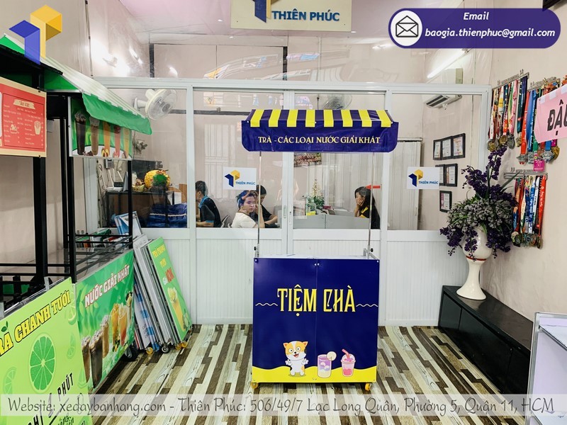 xe lắp ráp bán trà sữa tphcm