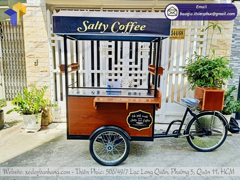 xe bike kinh doanh cà phê đẹp