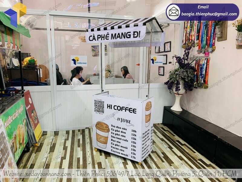 xe bán cà phê lắp ráp đẹp