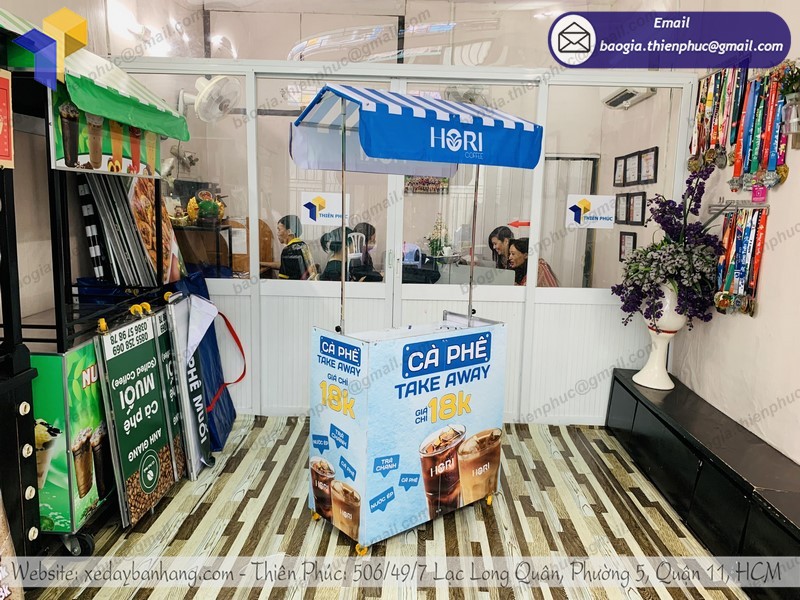 xe bán café gấp gọn rẻ