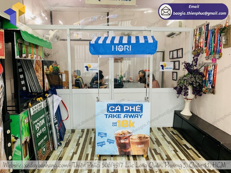 xe bán café gấp gọn tphcm