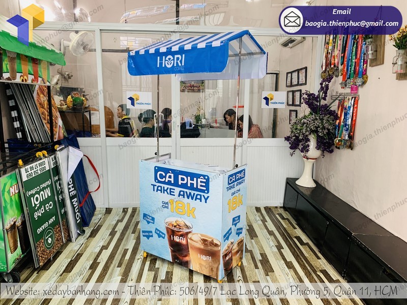 xe bán café gấp gọn uy tín