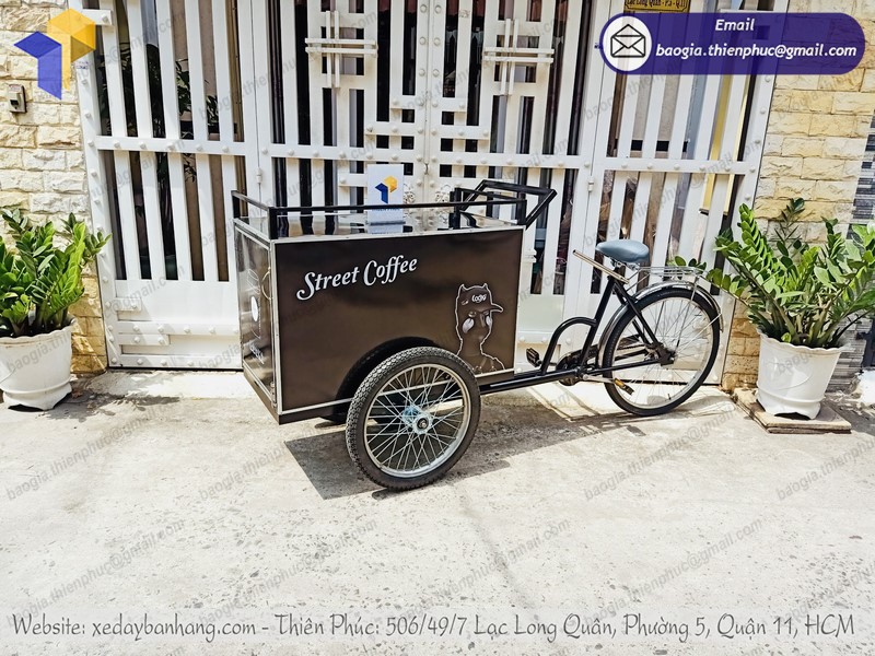 xe đạp bán cà phê đường phố chất lượng