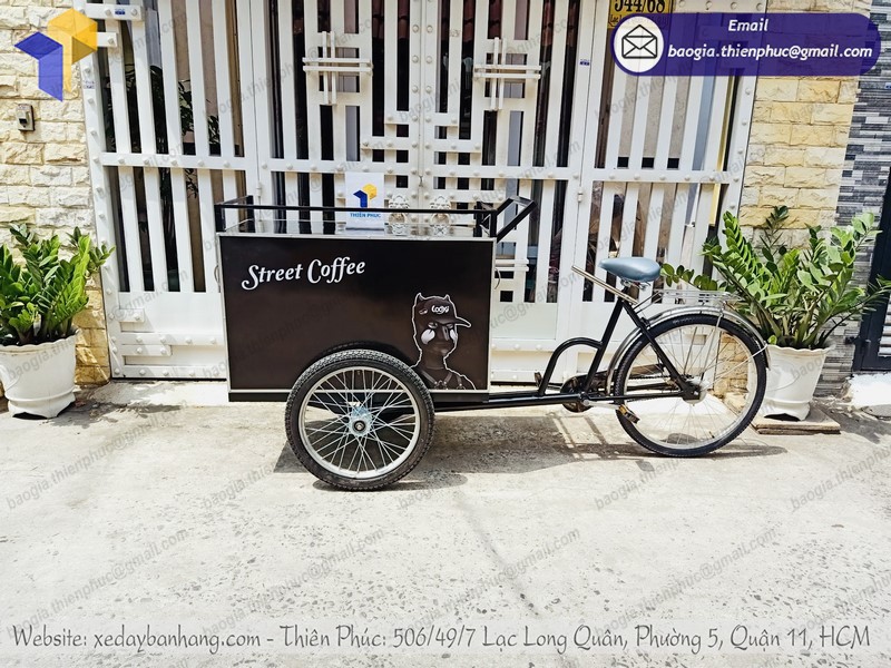 xe đạp bán cà phê đường phố uy tín