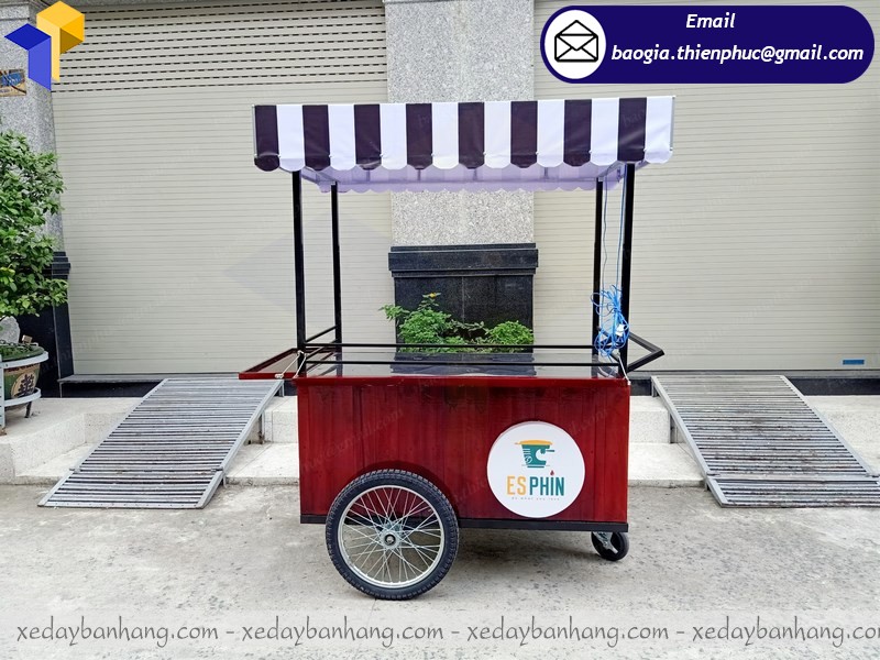 Thiết kế xe bike coffee đẹp lưu động tại Ninh Thuận