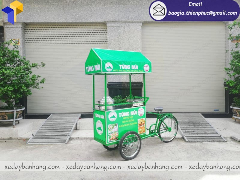 xe đạp bán đồ ăn vặt lưu động ở phú quốc