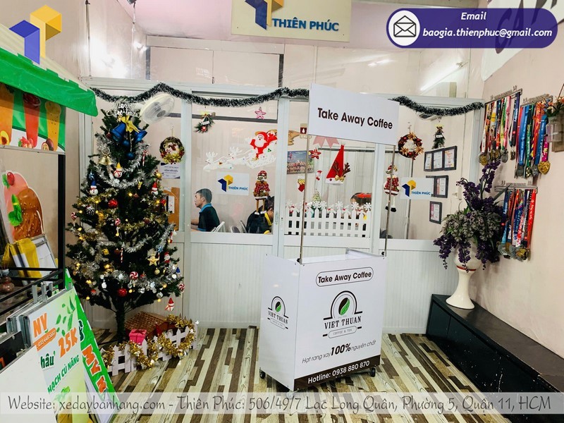 Xe gấp gọn bán cafe đẹp