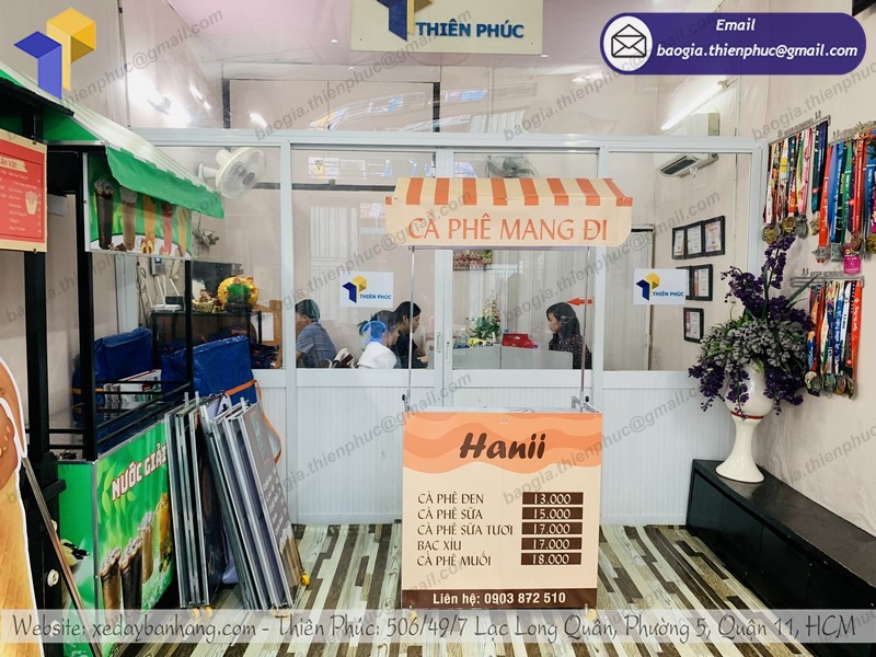 xe bán cà phê di động rẻ