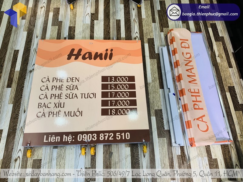 xe bán cà phê di động