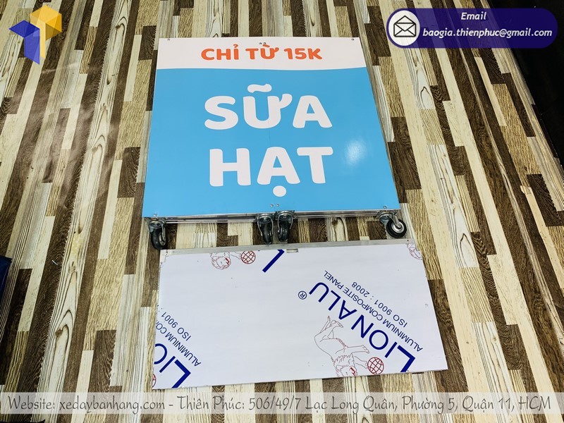 xe di động bán sữa hạt đẹp