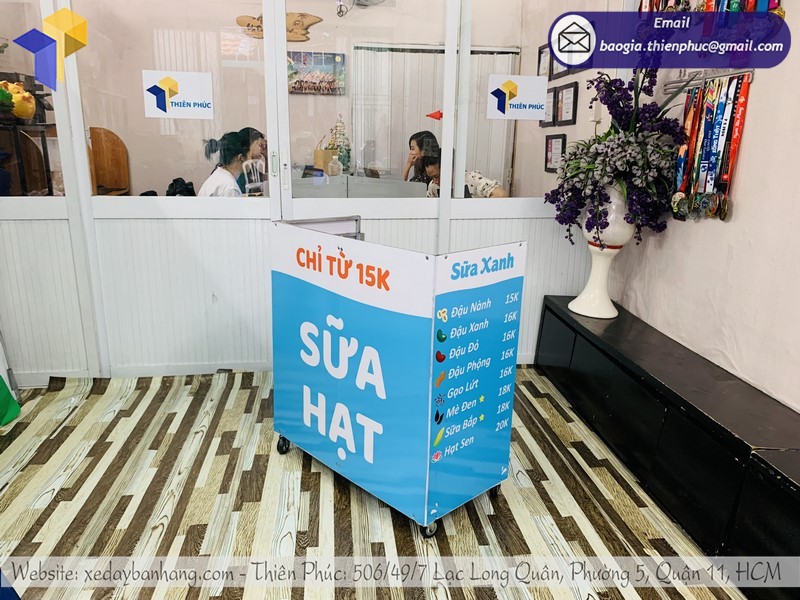 xe di động bán sữa hạt tphcm