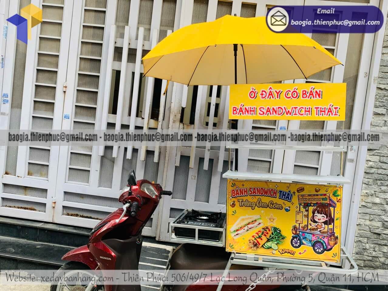 Xưởng sản xuất thùng xếp bán bánh gấp gọn gắn xe máy